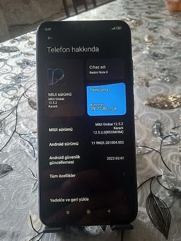 Redmi Note 8, 32 GB, rəng - Göy, İki sim kartlı