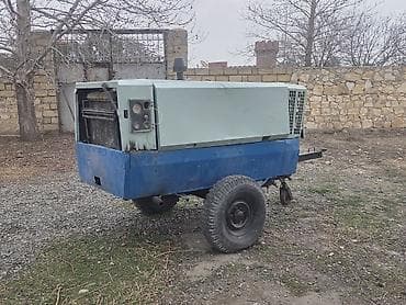 Səyyar dizel hava kompressoru – təkərli qoşqu şassisi üzərində