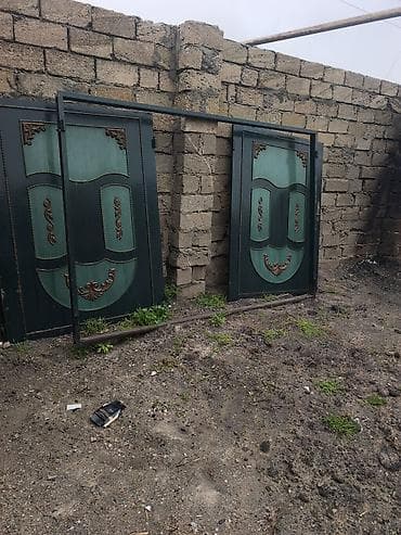 darvaza ucuz: Dəmir Həyət darvazası, Mexaniki, rəng - Yaşıl — 3