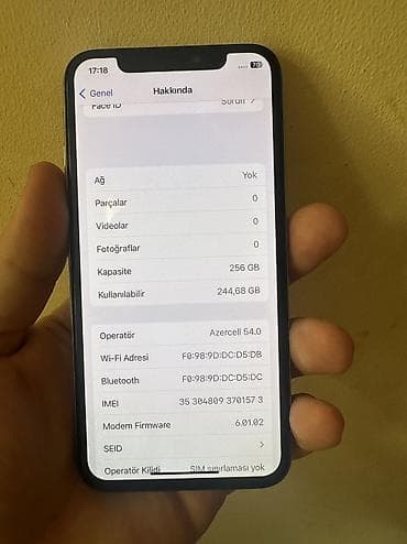 iphone adaptir: IPhone X, 256 GB, Ağ — 3