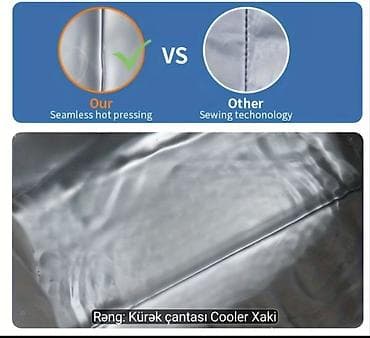 ruqzaq: Kürək çantası – izotermal “Cooler” (xaki-mavi) Ölçülər: - Hündürlük — 2