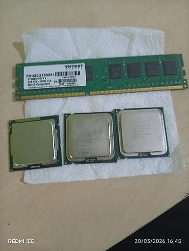 komputer hisseleri: İ5 2 nesil E 7400 core 2 duo E5700 Ram 2 gb ddr3 1333 mhz H61 plata — 1