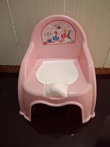 ağ neft: Uşaq üçün oturacaqlı nəcislik (potty) - Rəng: açıq çəhrayı, ağ — 2