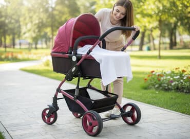 Çıxarılmayan beşikli araba, İşlənmiş, Cins: Qız, Yaş: <1 ay