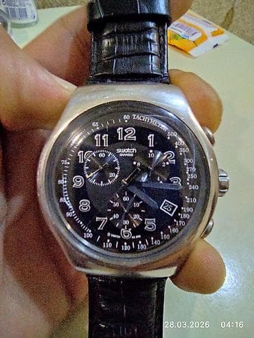 dəmir saatlar: Qol saatı, Swatch, rəng - Ağ — 2