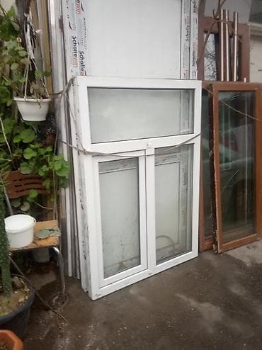 sumqayit plastik qapi pencere: İşlənmiş İkiqat şüşə paketi Plastik pəncərə, Еni: 80 sm, Uzunluğu: 156 sm — 9