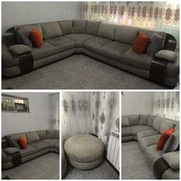 продажа дивана бу: Угловой диван, Б/у, Нераскладной, Без подьемного механизма — 1