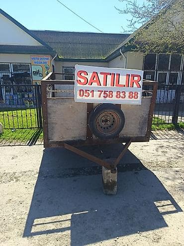 disk təkər 4 bolt: Tək oxlu qoşqu araba - Metal karkas və taxta bortlarla — 2