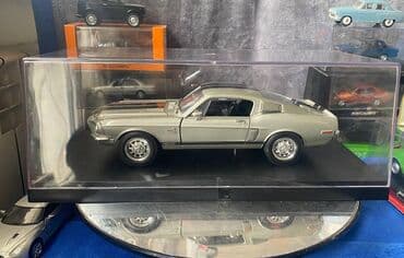 metbex tavan modelleri: Коллекционная модель SHELBY MUSTANG GT500KR silver 1968 Road — 1