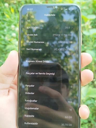 iphone ilə barter: IPhone 11 Pro Max, 64 GB, Qızılı, Zəmanət, Face ID — 7