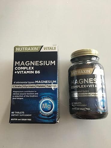 Nutraxin Vitals Magnesium Complex + Vitamin B6 – qidadan əlavə