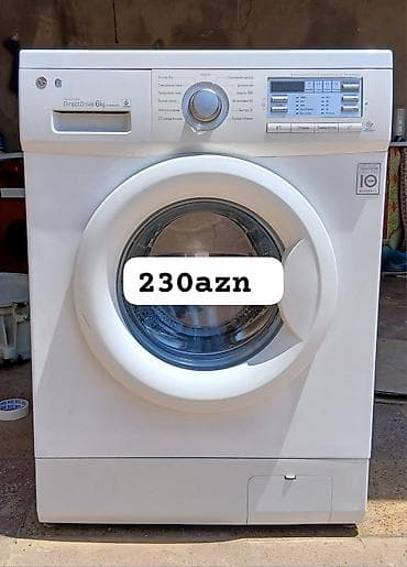 Техника и электроника: LG paltaryuyan maşın – önyükləməli, ağ rəng. - Inverter Direct Drive — 1
