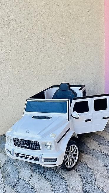 Uşaq elektrik maşını – Mercedes-Benz G-Class (AMG stili), ağ rəng — 1