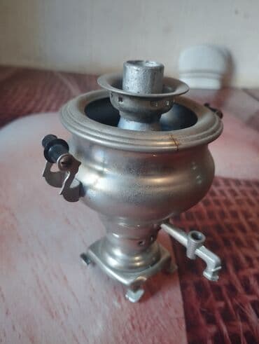 Mətbəx üçün digər texnika: Mini dekorativ samovar (metal) - Material: metal ərinti - Ölçü — 4