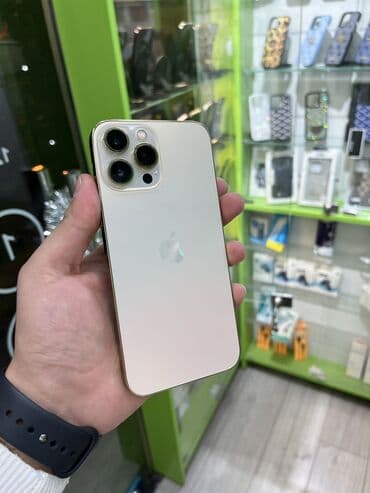 купить бу iphone 6: IPhone 13 Pro Max, 128 GB, Matte Gold, Simsiz şarj, Face ID — 2