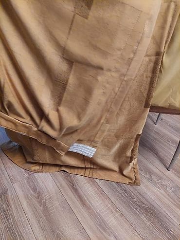 Шторы и жалюзи: Б/у, Занавеска, цвет - Золотой, Самовывоз — 5