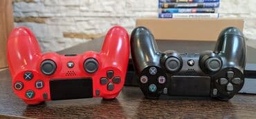 pencekler 2020: PlayStation 4 slim 500 gb -2 orijinal pult -4 disk Salam. təcili — 6