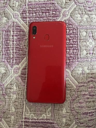 Samsung Galaxy A20, rəng - Qırmızı, Barmaq izi