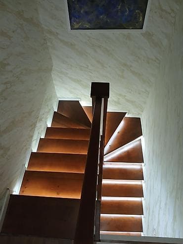 Taxta pilləkən və məhəccər hazırlama xidməti - Fərdi layihə: düz, L