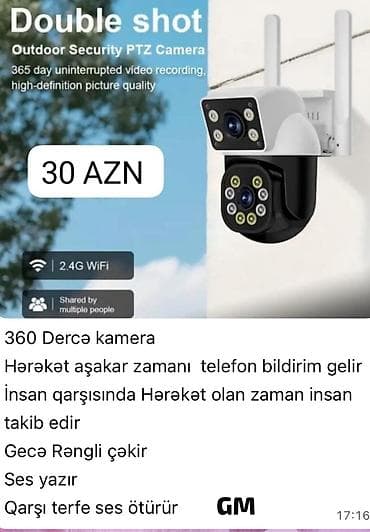 m tech computers: Wi‑Fi Smart Kameralar – daxili və xarici müşahidə üçün 1) Mini Wi‑Fi — 3