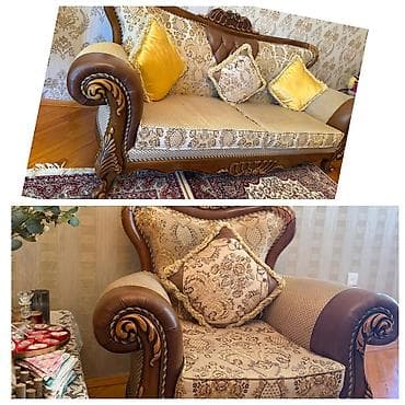 salon kreslosu cox ucuz qiymete: Klassik divan, Divan, Bazasız, Açılmayan — 1