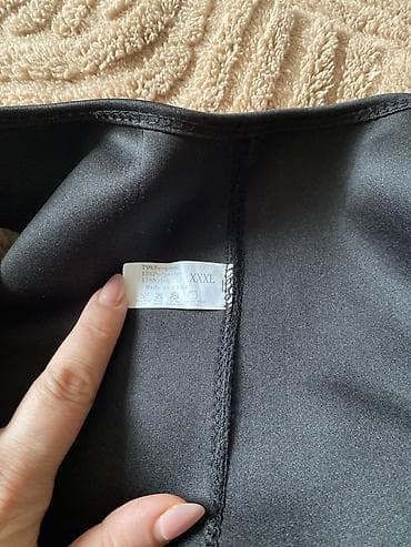 korset bel: Neopren bel-korset (XXXL ölçü) - Model: qara rəngli, ön hissədə — 3