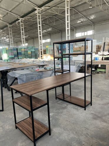 komputer stolu: Kompüter masası, Yeni, Açılan, Laminat, Dördbucaq masa — 3