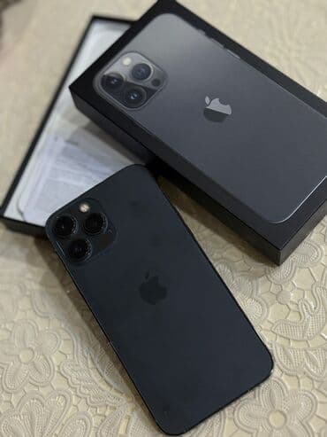 alfon 13 pro max: IPhone 13 Pro Max, 256 GB, Space Gray, Face ID, Sənədlərlə — 1