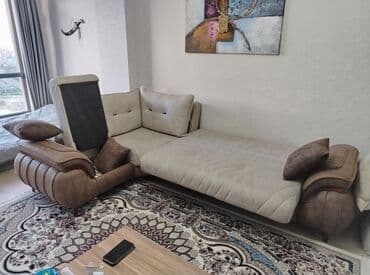 стул стремянка трансформер: Künc divan, Açılan, Bazalı, Parça — 8