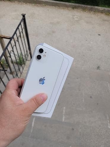 apple qulaqciq: IPhone 11, 128 GB, Ağ, Face ID — 1