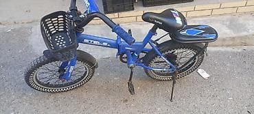 Uşaq velosipedi – STELS, 16" təkər ölçüsü - Rəng: mavi, qara detallar