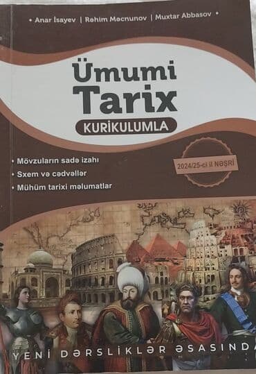 anar isayev ümumi tarix 2024 2025: Testlər — 1