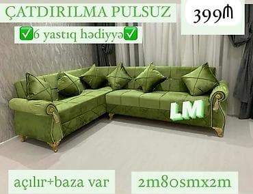 Künc divan, Açılan, Bazalı, Parça, Pulsuz çatdırılma