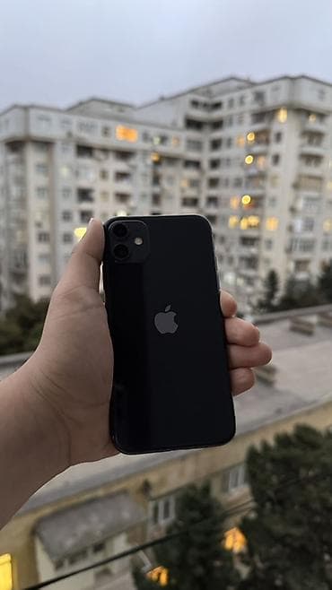 azerbaycan iphone 11: IPhone 11, Qara, Simsiz şarj — 1