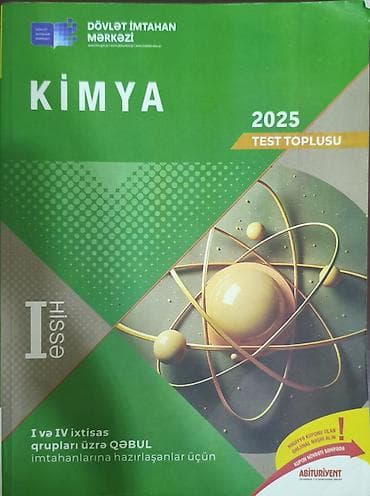 Məhsul: “Kimya 2025 – Test Toplusu”, I hissə Nəşriyyat/İstehsalçı — 1