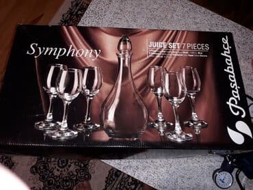 şam qabı: Rəng - Ağ, Xrustal, 6, 1 l, Türkiyə — 6