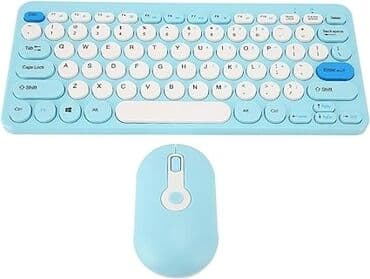 mini klaviatura: Bluetooth Klaviatura Wireless Keyboard Mouse BROLEO Chic Mini Round — 2