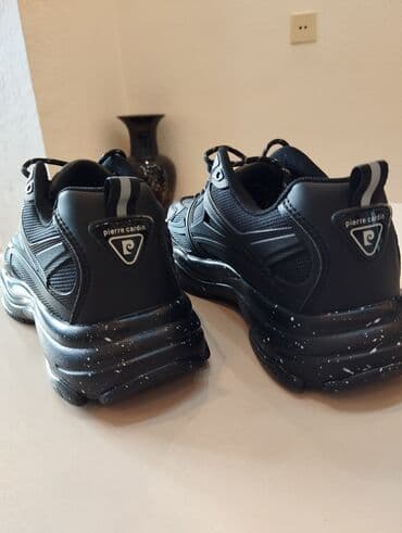 Туфли: Pierre Cardin kişi krossovkası – qara rəng, gündəlik və idman — 8