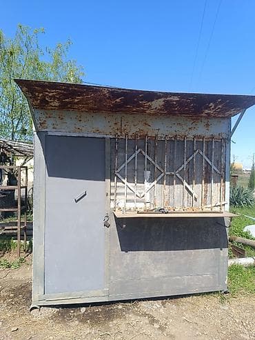 Metall kiosk/boks – daşınan, təkparça konstruksiya - Material: qalın