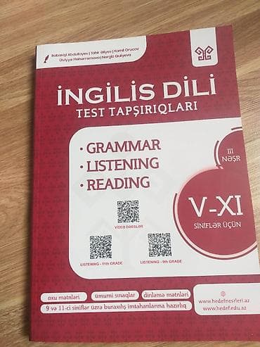 Məhsul: “İngilis Dili – Test Tapşırıqları” (III nəşr) Təsvir: - V–XI