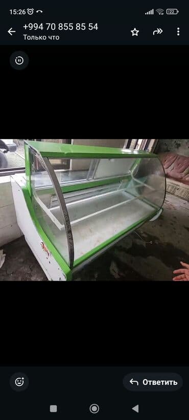 Оборудование для красоты и эстетики: Şirniyyat/vitrin soyuducusu - Ön hissəsi şüşəli, buxarlandırıcı və — 4