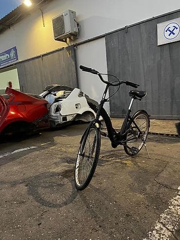 velosepetlər: Şəhər/krüizer tipli velosiped - Rəng: mat qara - Rəhm: aşağı enişli — 5