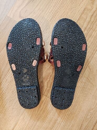 босоножки 27 размера: Сабо, Размер: 37, цвет - Красный, Б/у — 2