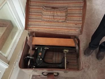 a03 ikinci el: Mekanik tikiş maşını – portativ çamadanlı dəst - Klassik, mexaniki — 2