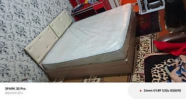 taxta lustur: İkinəfərlik çarpayı, Matras ilə, Siyirməsiz — 2