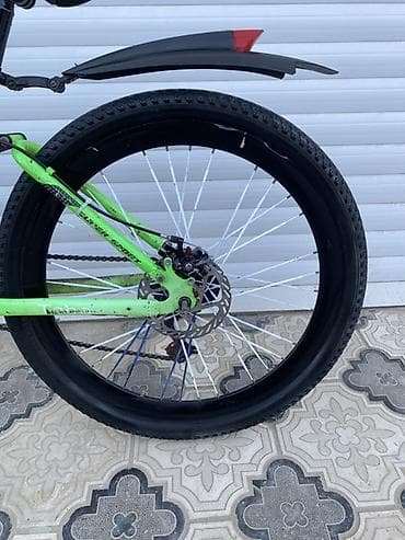 velosiped muheriki: Dağ velosipedi – Toba brendi, qara-yaşıl dizayn Xüsusiyyətlər: - — 5