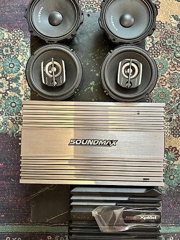 uslitel sony: Aparatura Satılır - Kenwood subwoofer qutuda - Soundmax usilitel - — 4