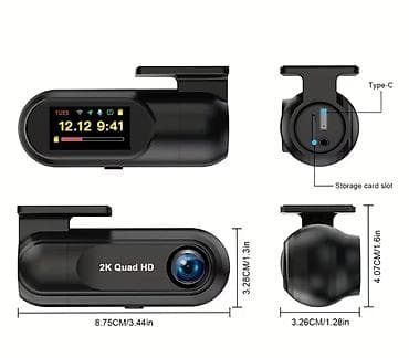 oled: 2K Quad HD Avtomobil DVR kamera - 2K Quad HD video çəkilişi: yüksək — 2