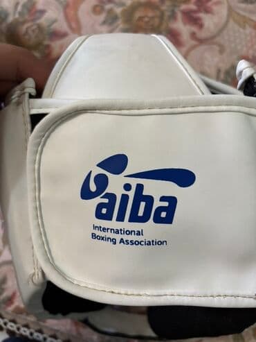 maşın çəni: AIBA (International Boxing Association) boks kaskası – ağ rəng — 7