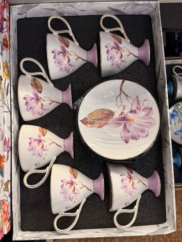 набор художника: Чайный набор, цвет - Белый, Фарфор, 6 персон — 10